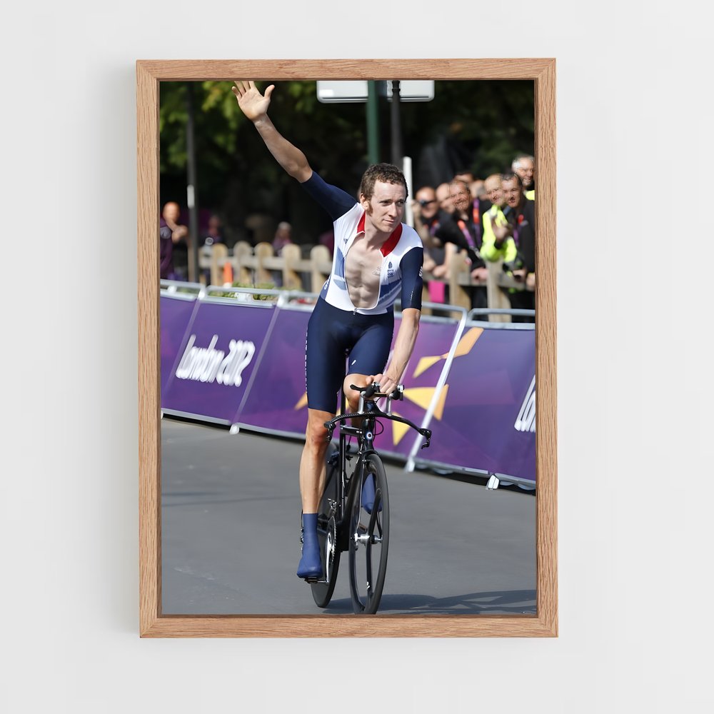 Poster Bradley wiggins – affiche Cyclisme (vue 4)